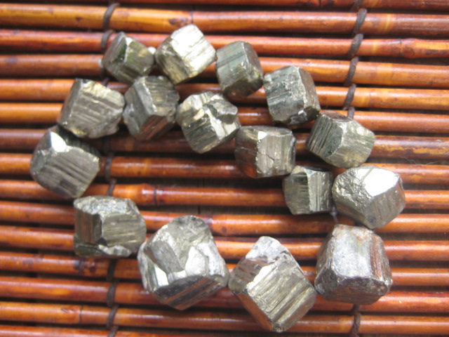 Pyrite Beads  are  a very protective stone, shielding the user from negative energy of all kinds 3324